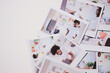 © Just images - scattering of Polaroid images across a white surface, each capturing the essence of a young entrepreneur's interactive workday within a bright and modern entrepreneurial space.