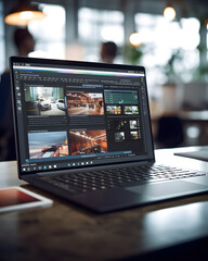 laptop with concept