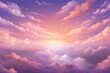 Beautiful purple sky with clouds background