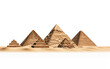 Timeless Pyramids of Giza Egypt - Transparent Background Edition