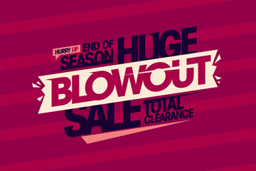 Wall Mural - End of season huge blowout sale, total clearance banner