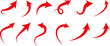 © Creative Art7 - Flat style curved arrow icon collection isolated. different kinds of arrow symbol indicator. for your apps, websites and UI or UX design