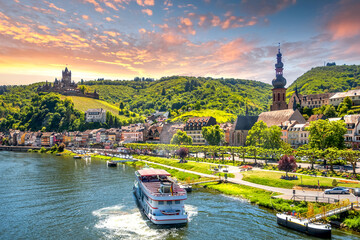 Sticker - Altstadt, Cochem, Mosel, Deutschland 