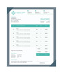 © Alpha - Clear invoice template