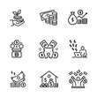 Icon set Financial investment illustration vector.