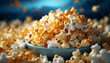 Fresh gourmet corn snack, movie theater sweetness in a bowl generated by AI