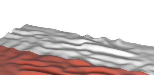 Wall Mural - Abstract premium red white wave background social media template