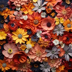 Wall Mural - Beautiful flowers as background