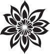 © BABBAN - Artistic Bloom Detail Minimalist Black Emblem Minimalist Petal Sketch Elegant Hand Rendered Icon