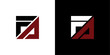 vector logo fa abstract