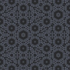 Aufkleber - Vintage style seamless pattern background.