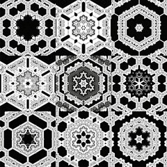 Aufkleber - Vintage style seamless pattern background.