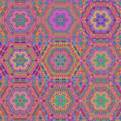 Aufkleber - Vintage style seamless pattern background.