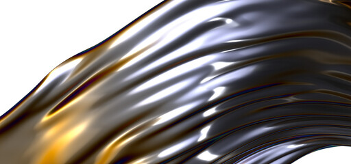 Poster - Abstract fluid gradient shape flowing