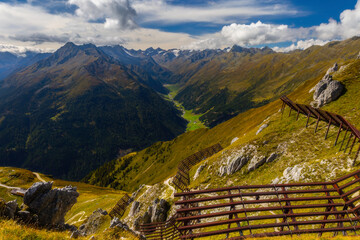 Wall Mural - Mountain landscape of the Stubai Alps