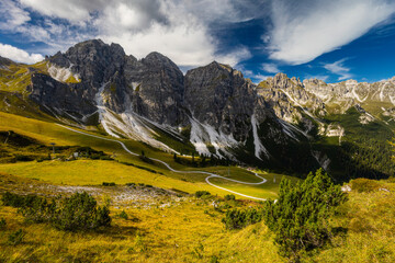 Wall Mural - Mountain landscape of the Stubai Alps