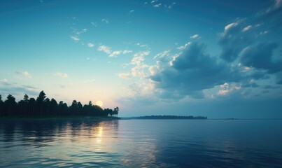 Wall Mural - cold northern coastal landscape