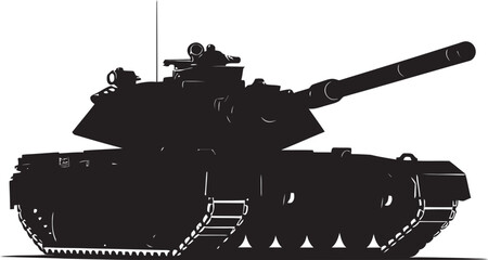 Tactical Steel Black Tank Emblem Design Militant Arsenal Army Vehicle Symbol