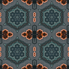 Aufkleber - Vintage style seamless pattern background.