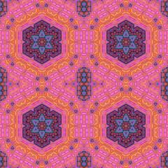 Fototapete - Vintage style seamless pattern background.