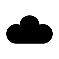 Wall Mural - cloud icon vector design template illustration in trendy flat style to suit your web design