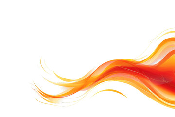 Wall Mural - Flame mail border, fire frame Transparent background. Generative AI