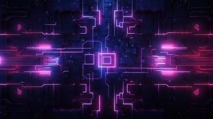 Aufkleber - Cyberpunk Style Texture Pattern Background Wallpaper
