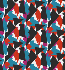 Sticker - Seamless geometric pattern, sportive print.	