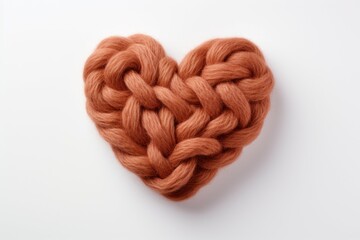 Poster - Knitted heart. Background with selective focus and copy space