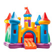 bouncy castle, transparent background, isolated image, generative AI
