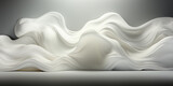Fototapeta  - Abstract white satin silky cloth for background, with soft waves,waving in the wind.