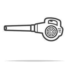 Wall Mural - leaf blower icon transparent vector isolated