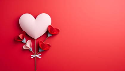 Sticker - Love and romance in heart shaped decoration Celebration backgrounds generated by AI