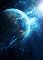 Wall Mural - Planet in space