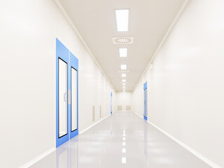 Wall Mural - Corridors Clean Room in pharmaceutical factory