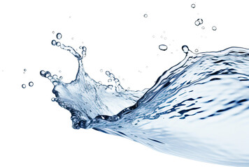 Wall Mural - Splashing water isolated on transparent background. PNG