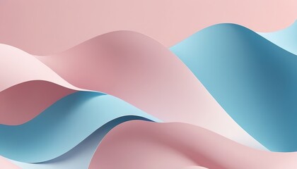 Poster - Abstract Geometric Background with Flowing Lines and Waves