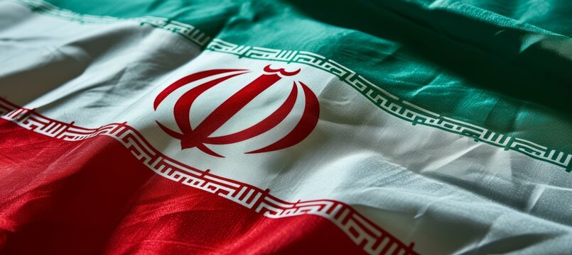 Iran flag. Country independence day concept. Generative AI technology.