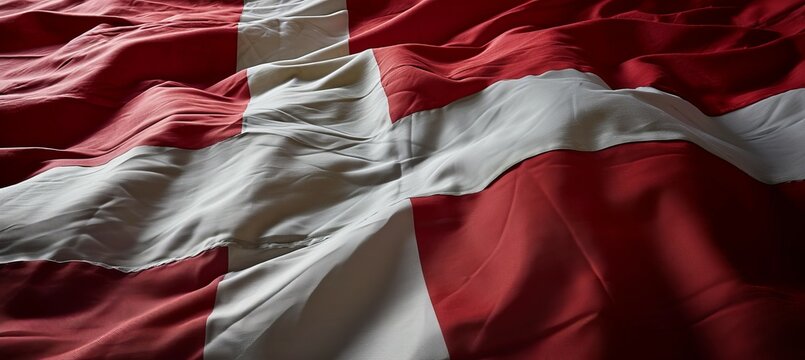 Denmark flag. Country independence day concept. Generative AI technology.