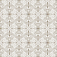 Royal damask wallpaper seamless pattern design