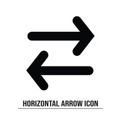 Poster - Arrows icon on a white background. Isolated swap arrows symbol with flat style in white background.