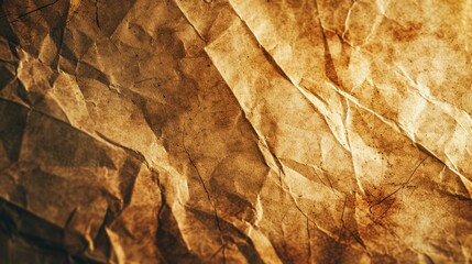 Poster - A close-up shot of a piece of brown paper. Perfect for adding a rustic touch to your projects or packaging