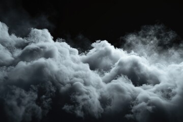 Aufkleber - A black and white photo of clouds. Suitable for various uses