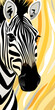 zebra illustration wallpaper  ai generative