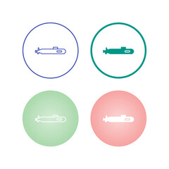 Wall Mural - Submarine Vector Icon