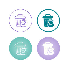 Sticker - Trash Vector Icon