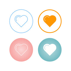 Sticker - Heart Vector Icon