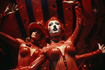 Poster - Performers captured in an abstract style reminiscent