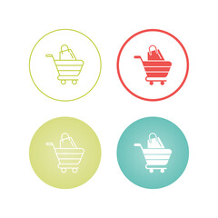 Sticker - Cart Vector Icon