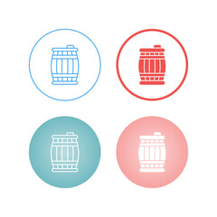 Canvas Print - Barrel Vector Icon